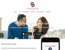 Tablet Screenshot of divorcedating.com
